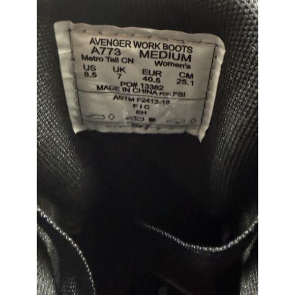 Avenger Womens Metro 8 Gray Work & Safety Boots Size 8.5 - Picture 7 of 8